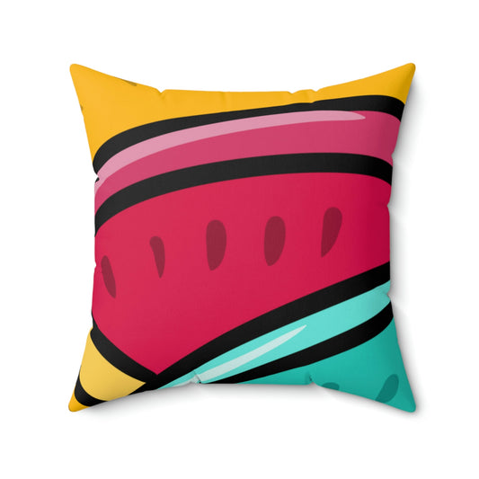 Pop Art Icon Square Pillow Home Decor Pink Sweetheart