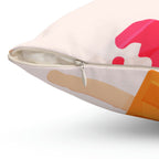Popsicle Variety Pack Square Pillow Home Decor Pink Sweetheart