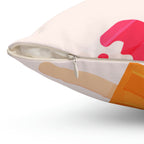 Popsicle Variety Pack Square Pillow Home Decor Pink Sweetheart