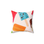 Popsicle Variety Pack Square Pillow Home Decor Pink Sweetheart