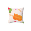 Popsicle Variety Pack Square Pillow - Pink Sweetheart