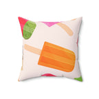 Popsicle Variety Pack Square Pillow Home Decor Pink Sweetheart
