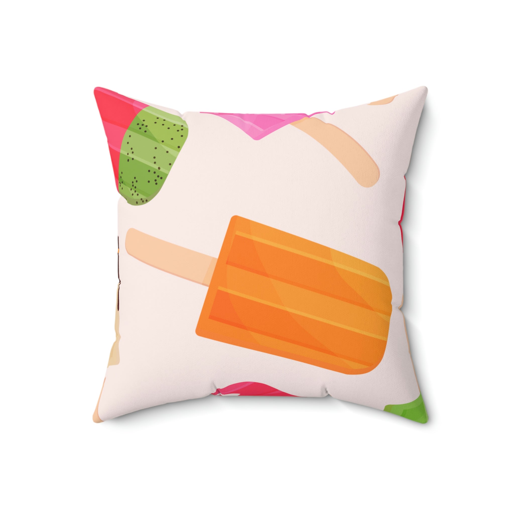 Popsicle Variety Pack Square Pillow Home Decor Pink Sweetheart