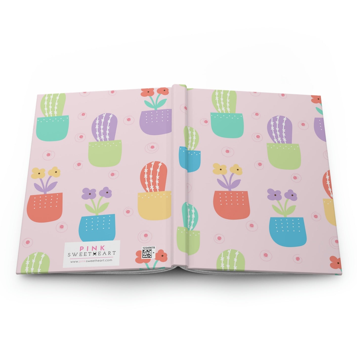 Potted Planted Hardcover Matte Journal Paper products Pink Sweetheart