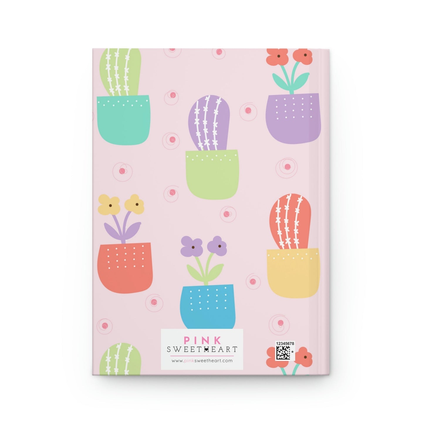 Potted Planted Hardcover Matte Journal Paper products Pink Sweetheart