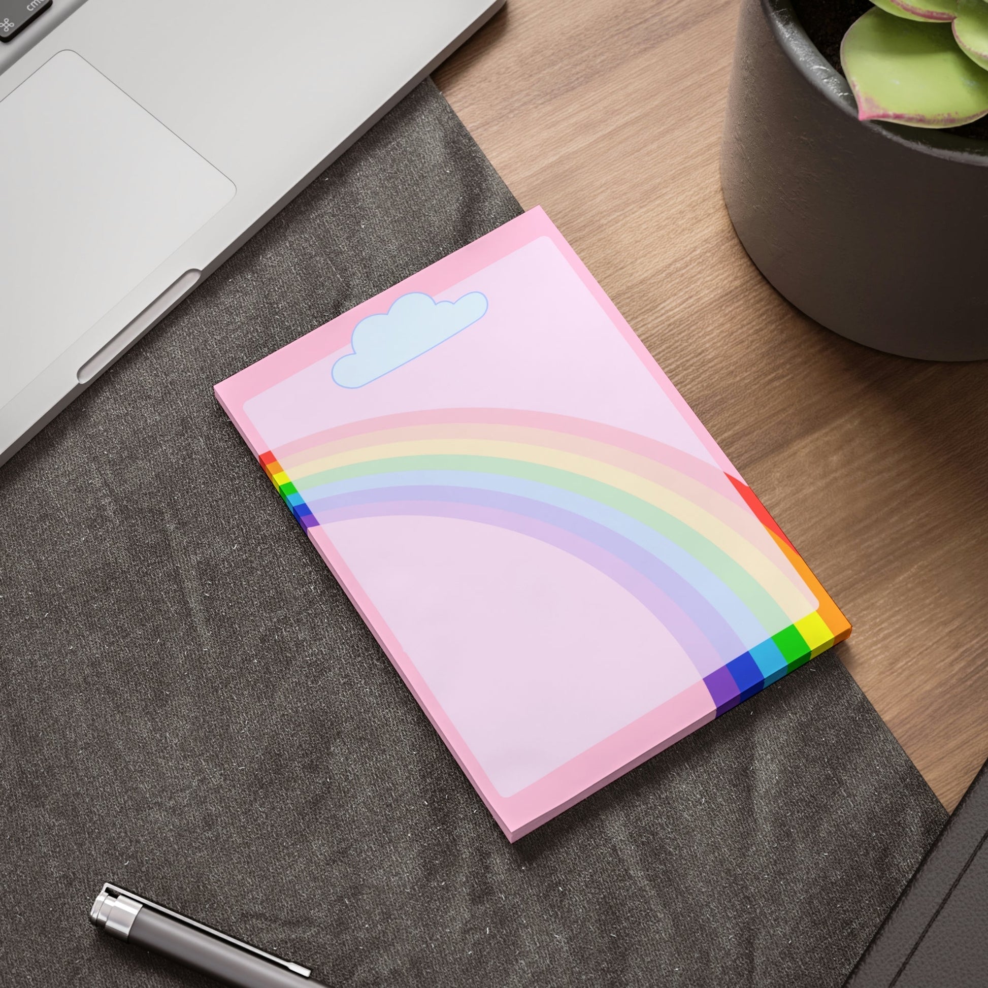 Precious Rainbow Post-it® Note Pad Paper products Pink Sweetheart