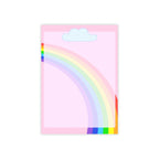 Precious Rainbow Post-it® Note Pad Paper products Pink Sweetheart