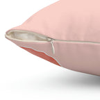 Pretty As a Peach Square Pillow Home Decor Pink Sweetheart