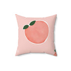 Pretty As a Peach Square Pillow Home Decor Pink Sweetheart