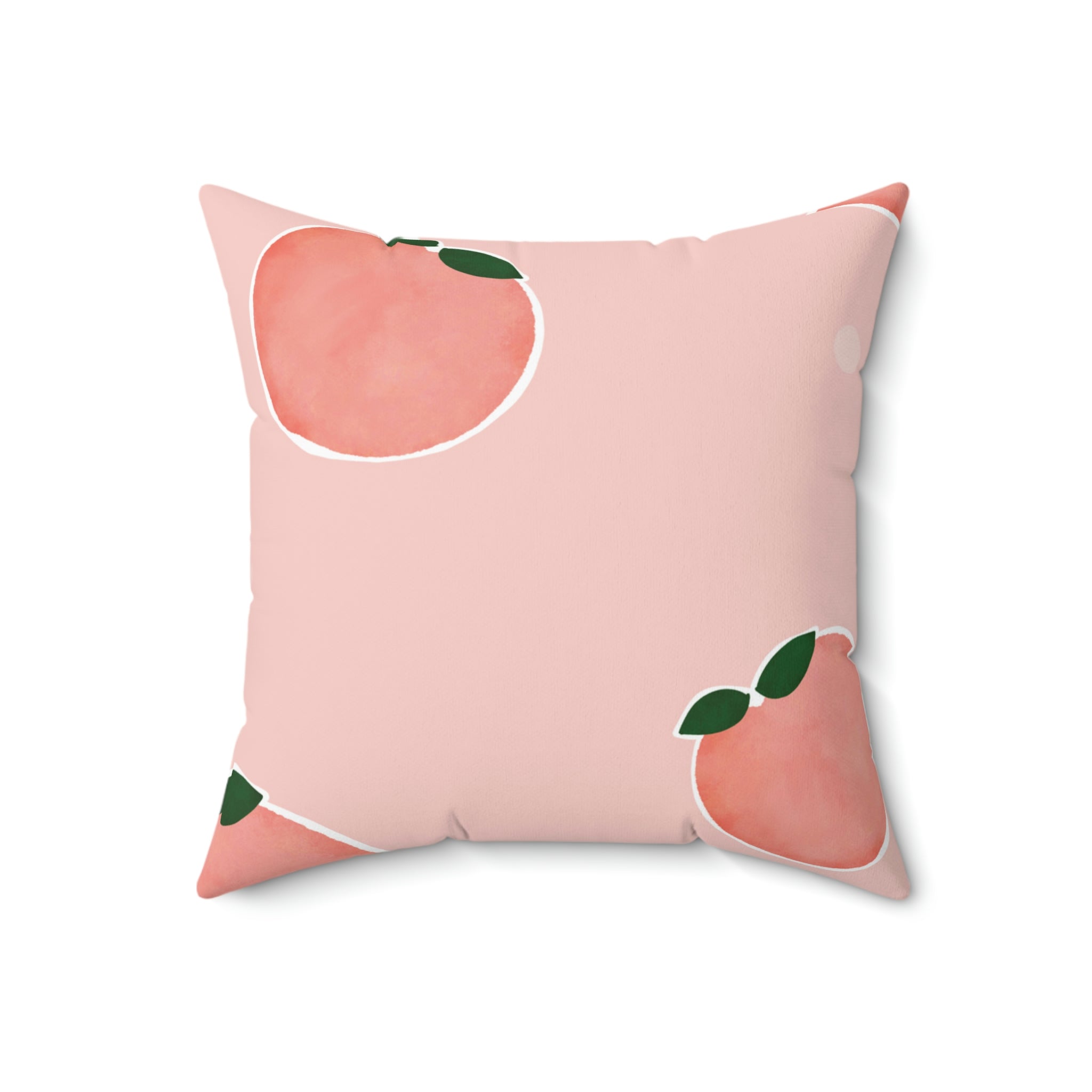 Pretty As a Peach Square Pillow Home Decor Pink Sweetheart