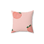 Pretty As a Peach Square Pillow Home Decor Pink Sweetheart