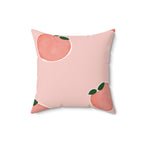 Pretty As a Peach Square Pillow Home Decor Pink Sweetheart