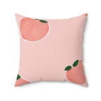 Pretty As a Peach Square Pillow Home Decor Pink Sweetheart