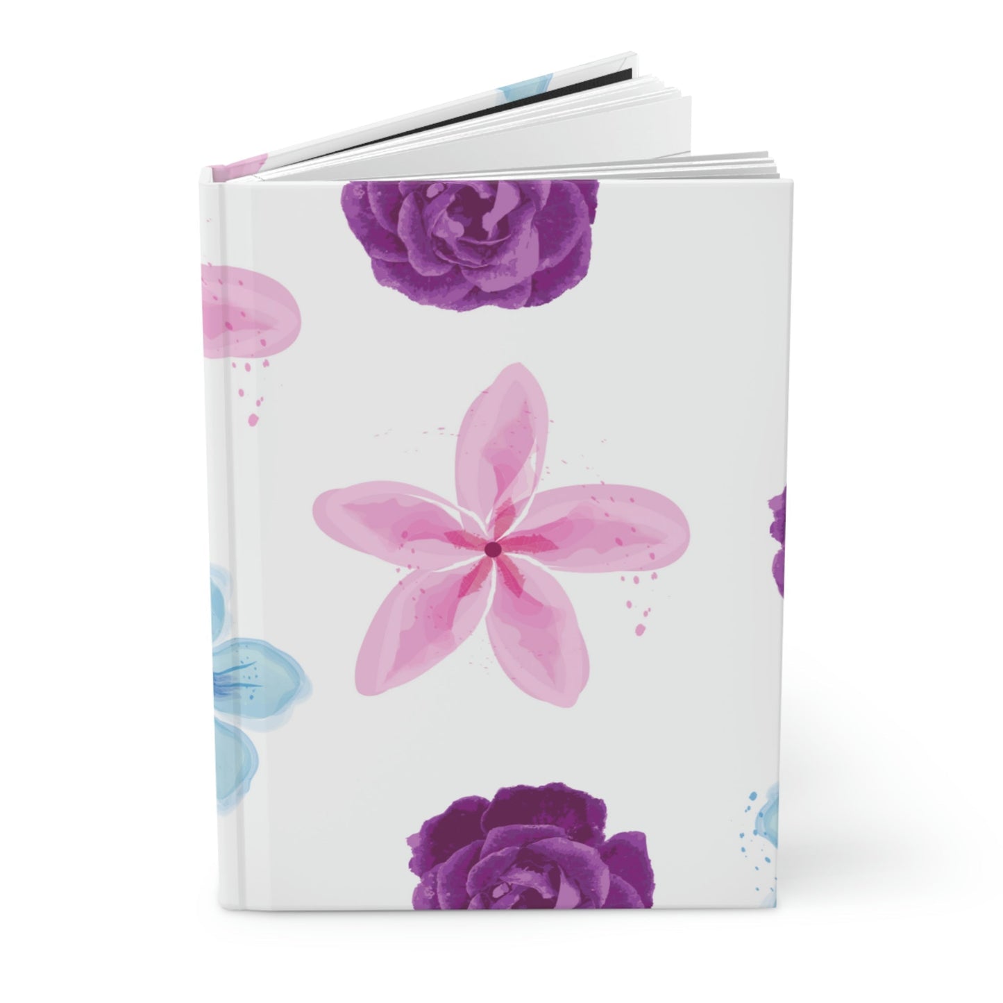 Pretty Florals Hardcover Matte Journal Paper products Pink Sweetheart