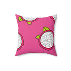 Pretty Pink Dragonfruit Square Pillow Home Decor Pink Sweetheart