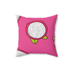 Pretty Pink Dragonfruit Square Pillow Home Decor Pink Sweetheart