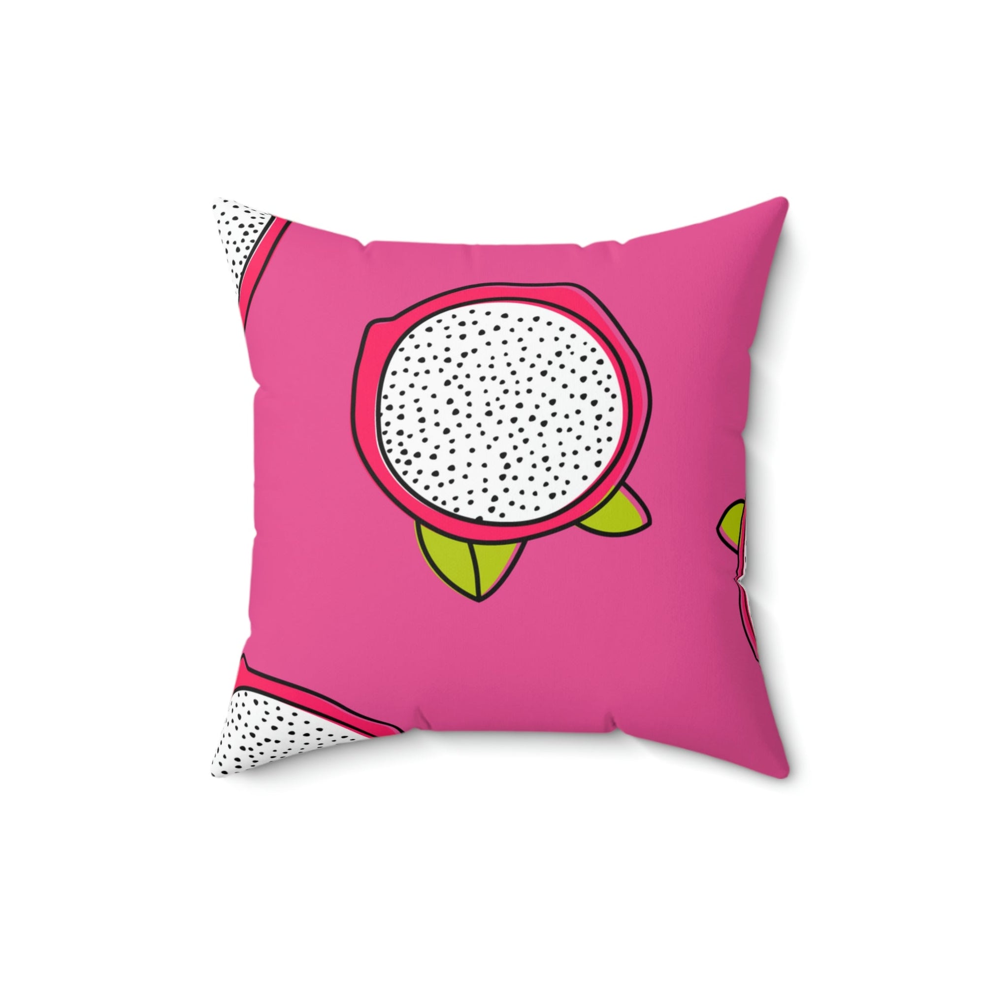 Pretty Pink Dragonfruit Square Pillow Home Decor Pink Sweetheart