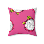 Pretty Pink Dragonfruit Square Pillow Home Decor Pink Sweetheart