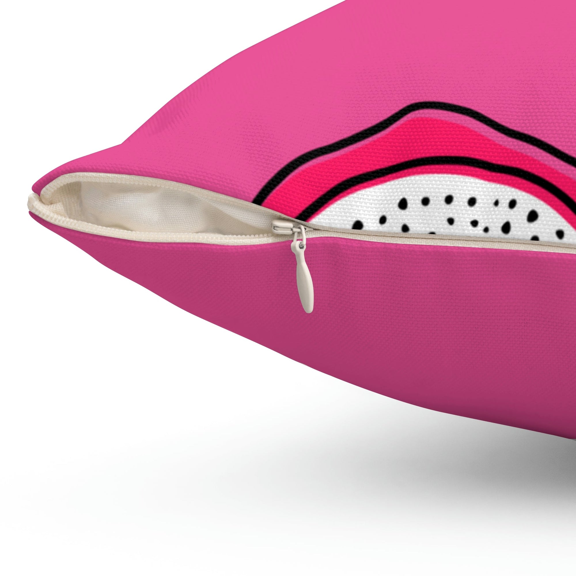 Pretty Pink Dragonfruit Square Pillow Home Decor Pink Sweetheart