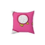Pretty Pink Dragonfruit Square Pillow Home Decor Pink Sweetheart