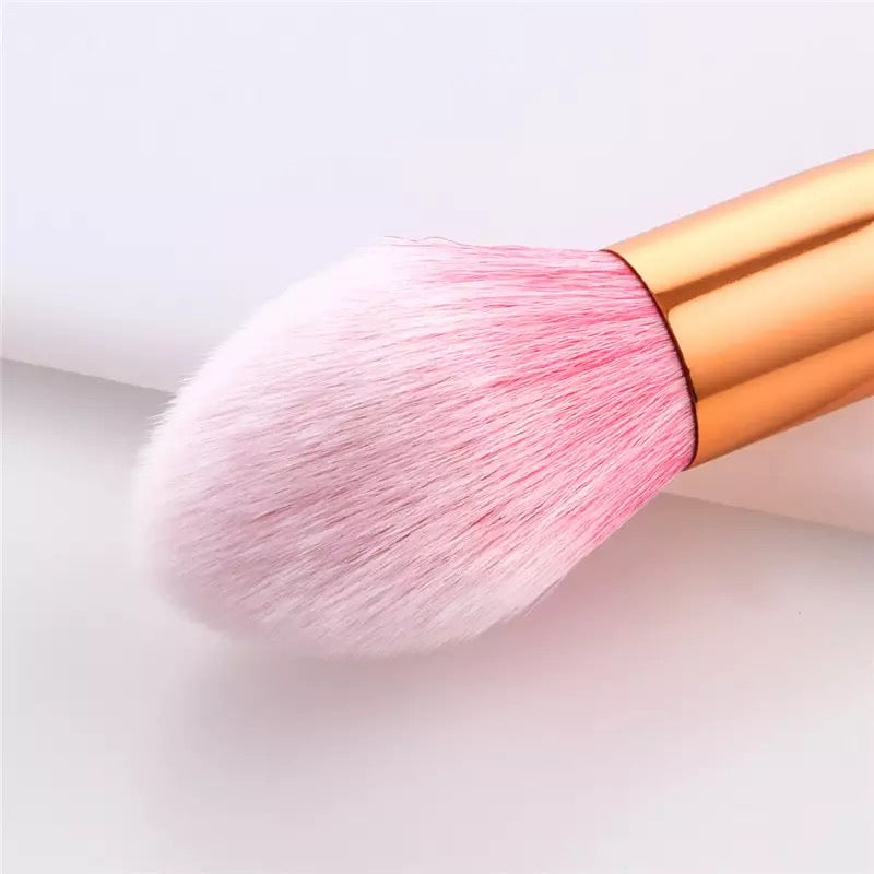 Pretty Pink Pastel Makeup Brush Set Makeup Brushes Pink Sweetheart
