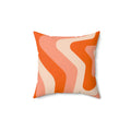 Psychedelic Stars Square Pillow - Pink Sweetheart