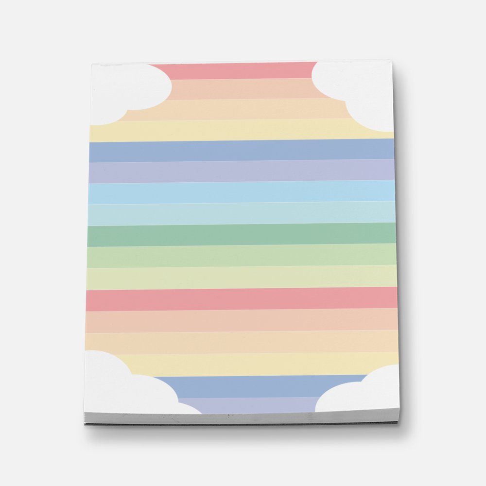 Rainbow & Cloud Mini Stationery Notepad Notebooks & Notepads Pink Sweetheart