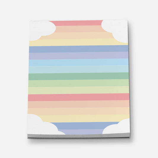 Rainbow & Cloud Mini Stationery Notepad Notebooks & Notepads Pink Sweetheart