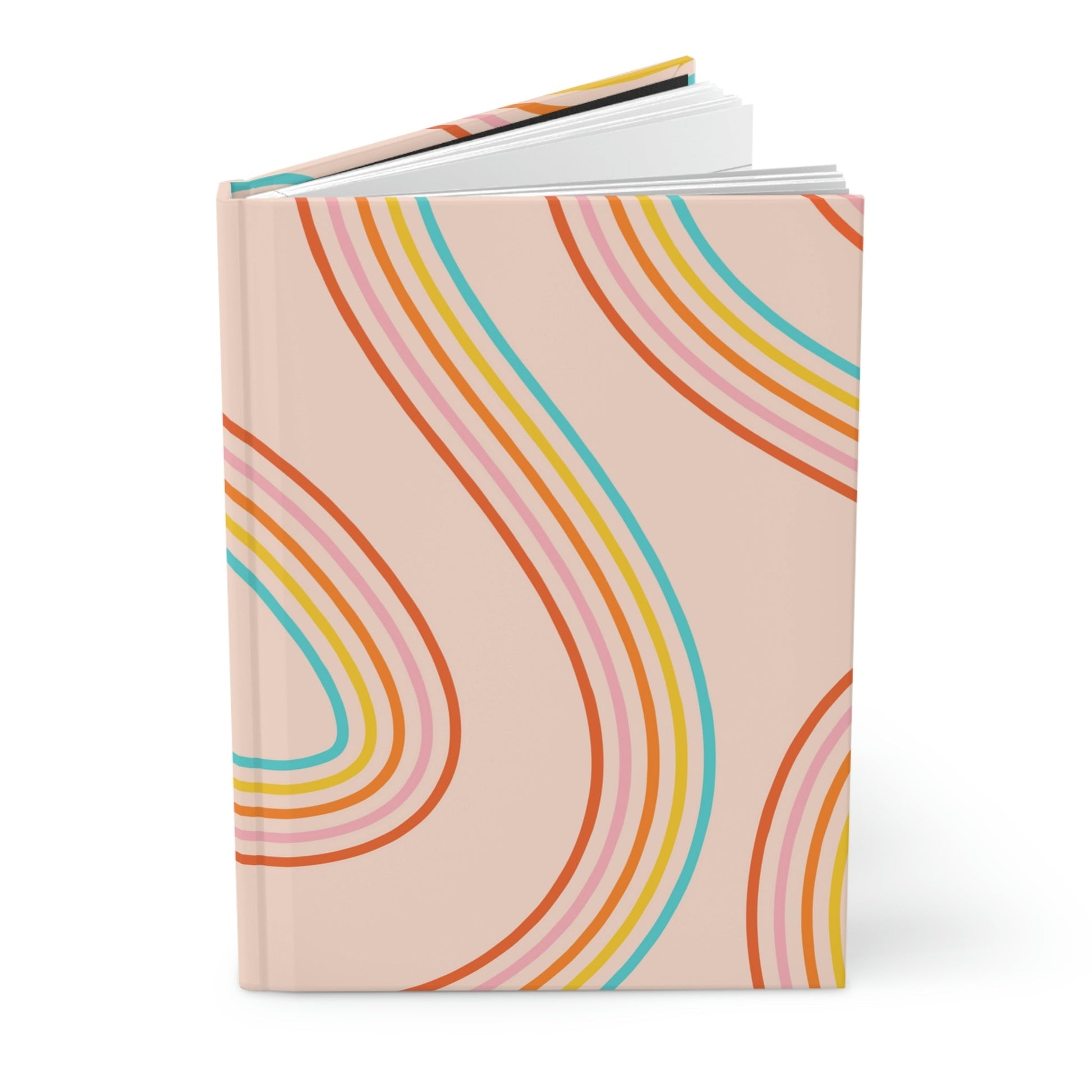 Rainbow Swirl Hardcover Matte Journal Paper products Pink Sweetheart