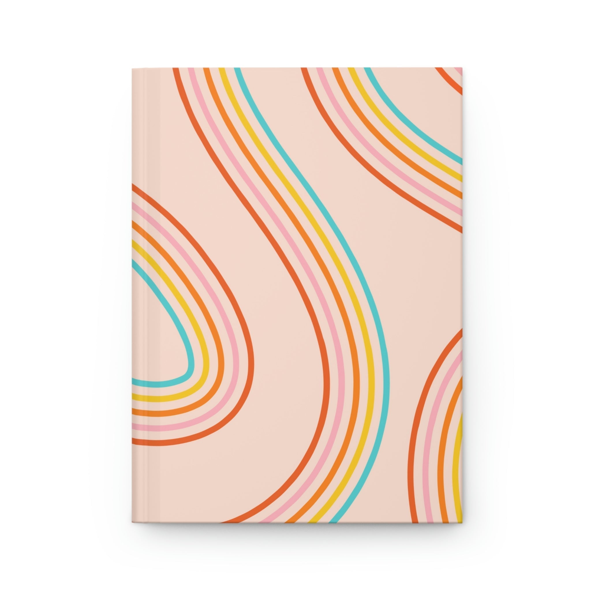Rainbow Swirl Hardcover Matte Journal Paper products Pink Sweetheart