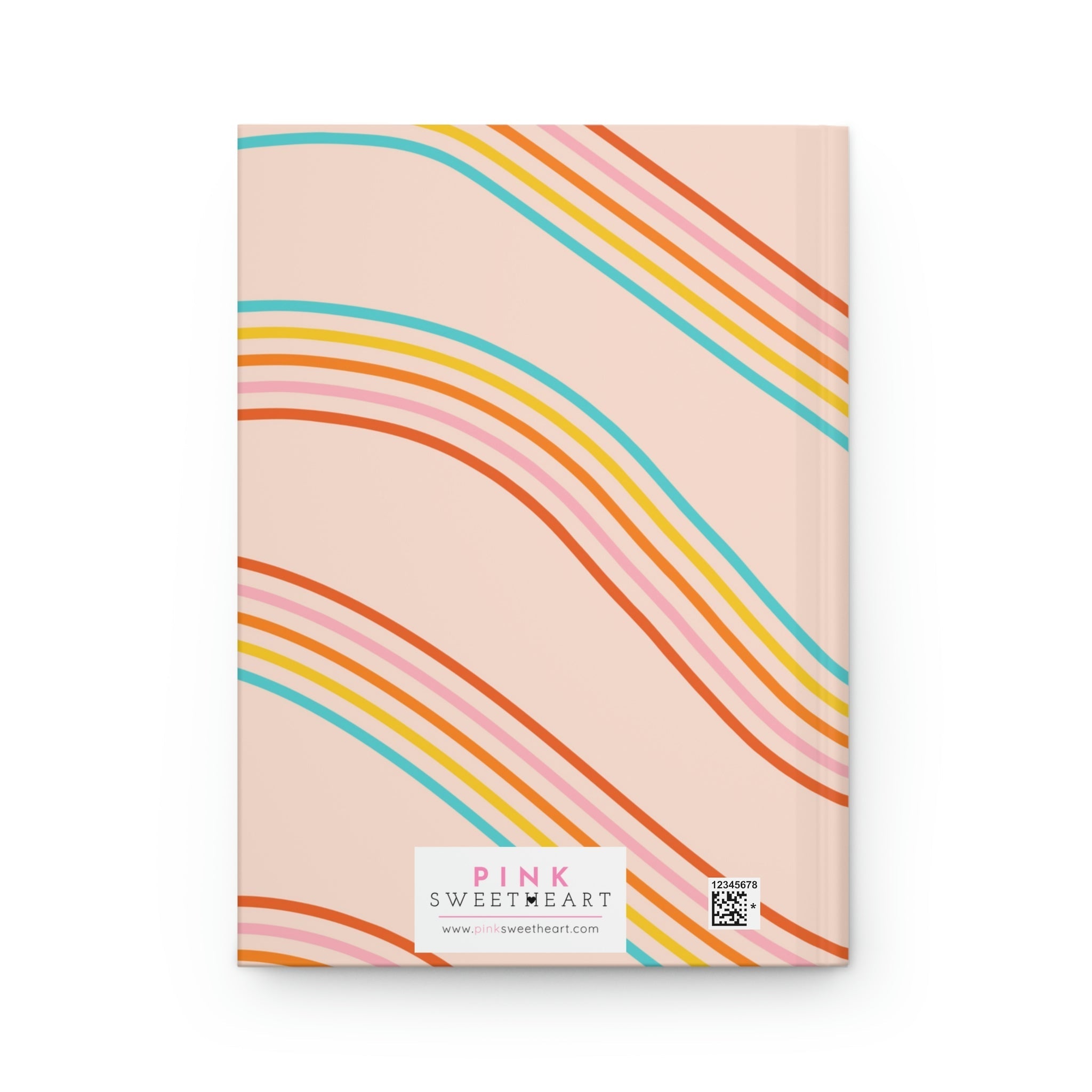 Rainbow Swirl Hardcover Matte Journal Paper products Pink Sweetheart