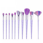 Rainbow Unicorn Ombré Makeup Brush Set Makeup Brushes Pink Sweetheart