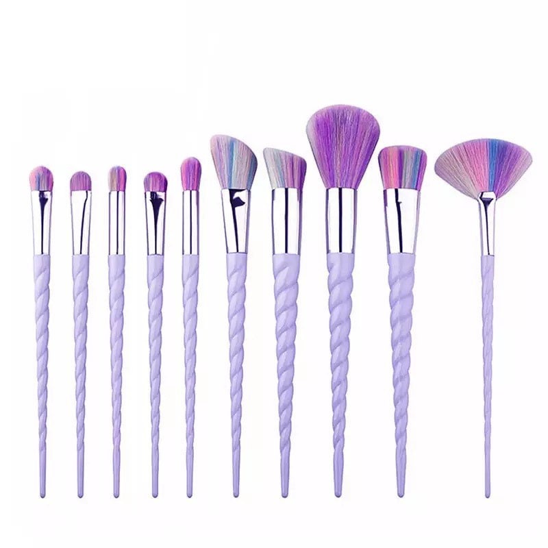 Rainbow Unicorn Ombré Makeup Brush Set Makeup Brushes Pink Sweetheart