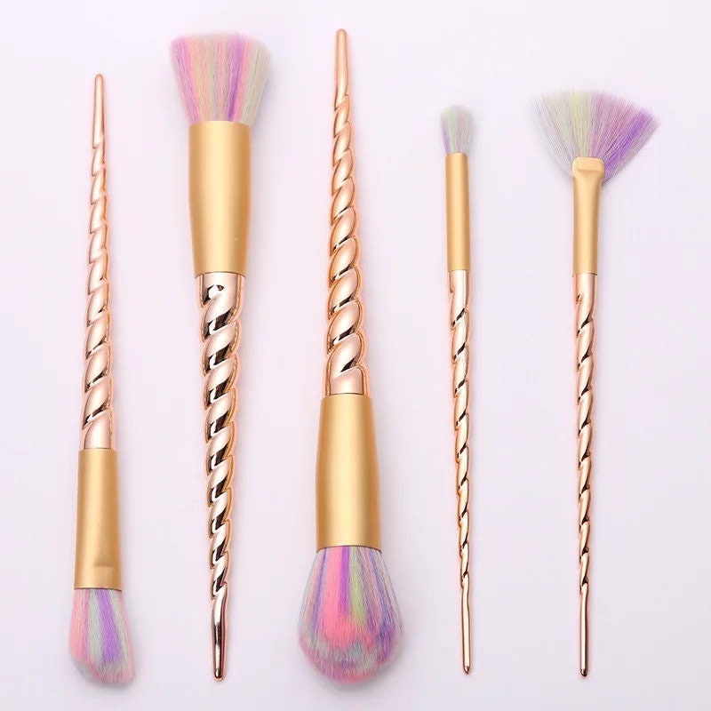 Rainbow Unicorn Ombré Makeup Brush Set Makeup Brushes Pink Sweetheart
