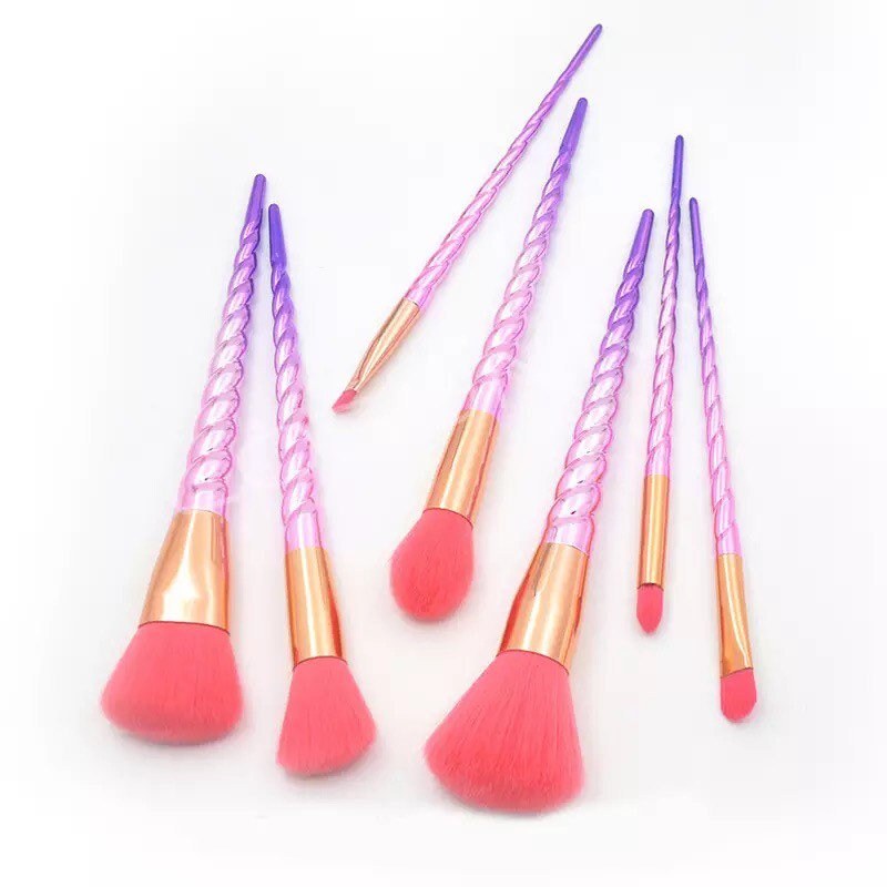 Rainbow Unicorn Ombré Makeup Brush Set Makeup Brushes Pink Sweetheart