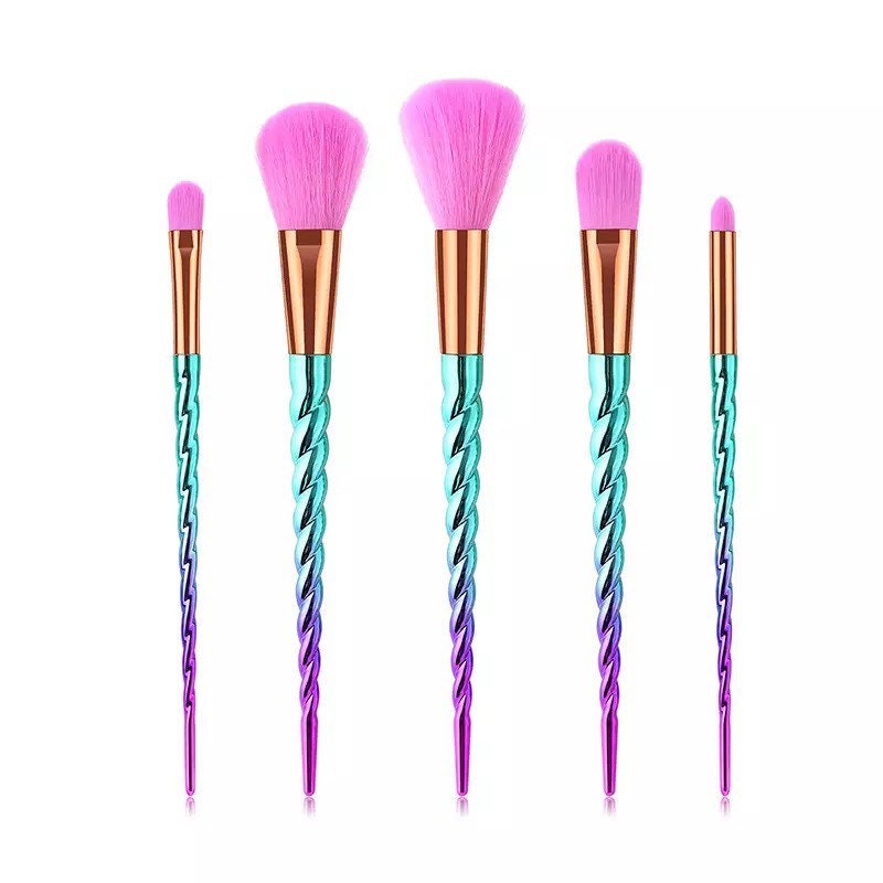 Rainbow Unicorn Ombré Makeup Brush Set Makeup Brushes Pink Sweetheart