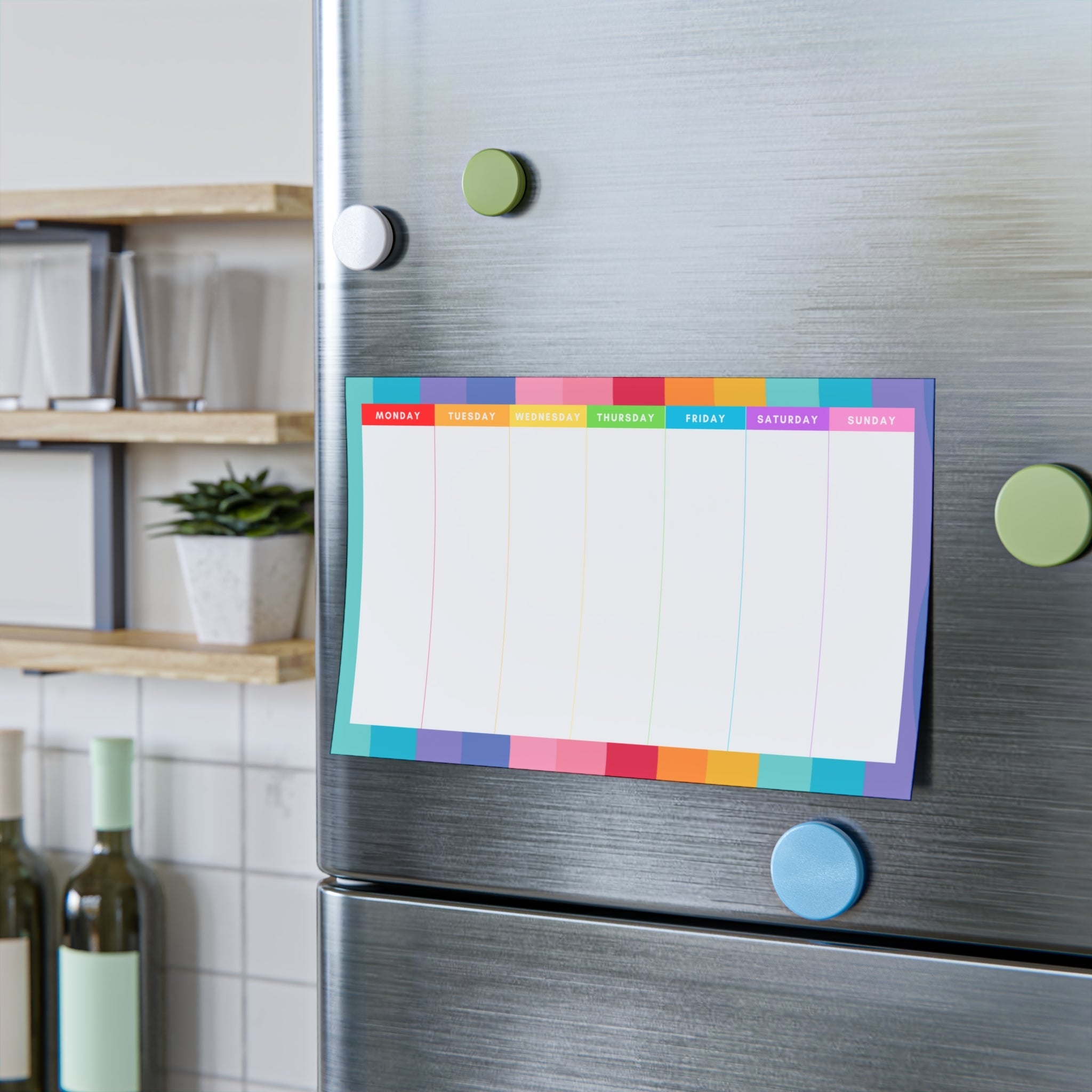 Rainbow Waves Weekly Planner Post-it® Note Pad Paper products Pink Sweetheart
