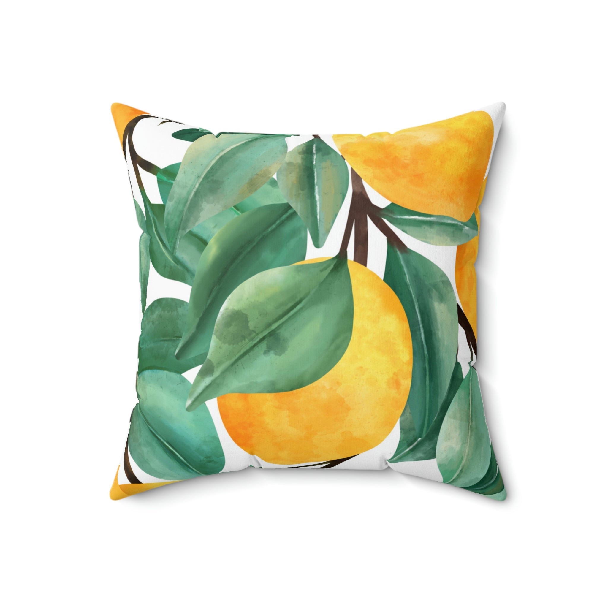 Realistic Lemons Square Pillow Home Decor Pink Sweetheart