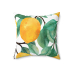 Realistic Lemons Square Pillow Home Decor Pink Sweetheart