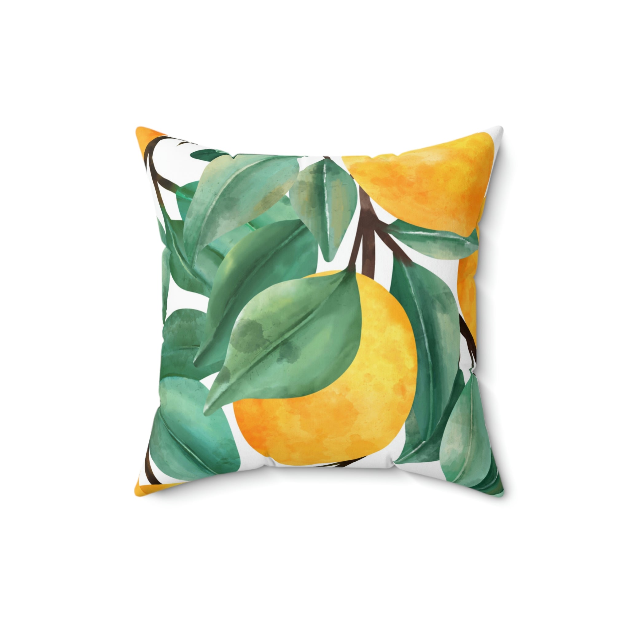 Realistic Lemons Square Pillow Home Decor Pink Sweetheart