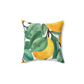 Realistic Lemons Square Pillow - Pink Sweetheart