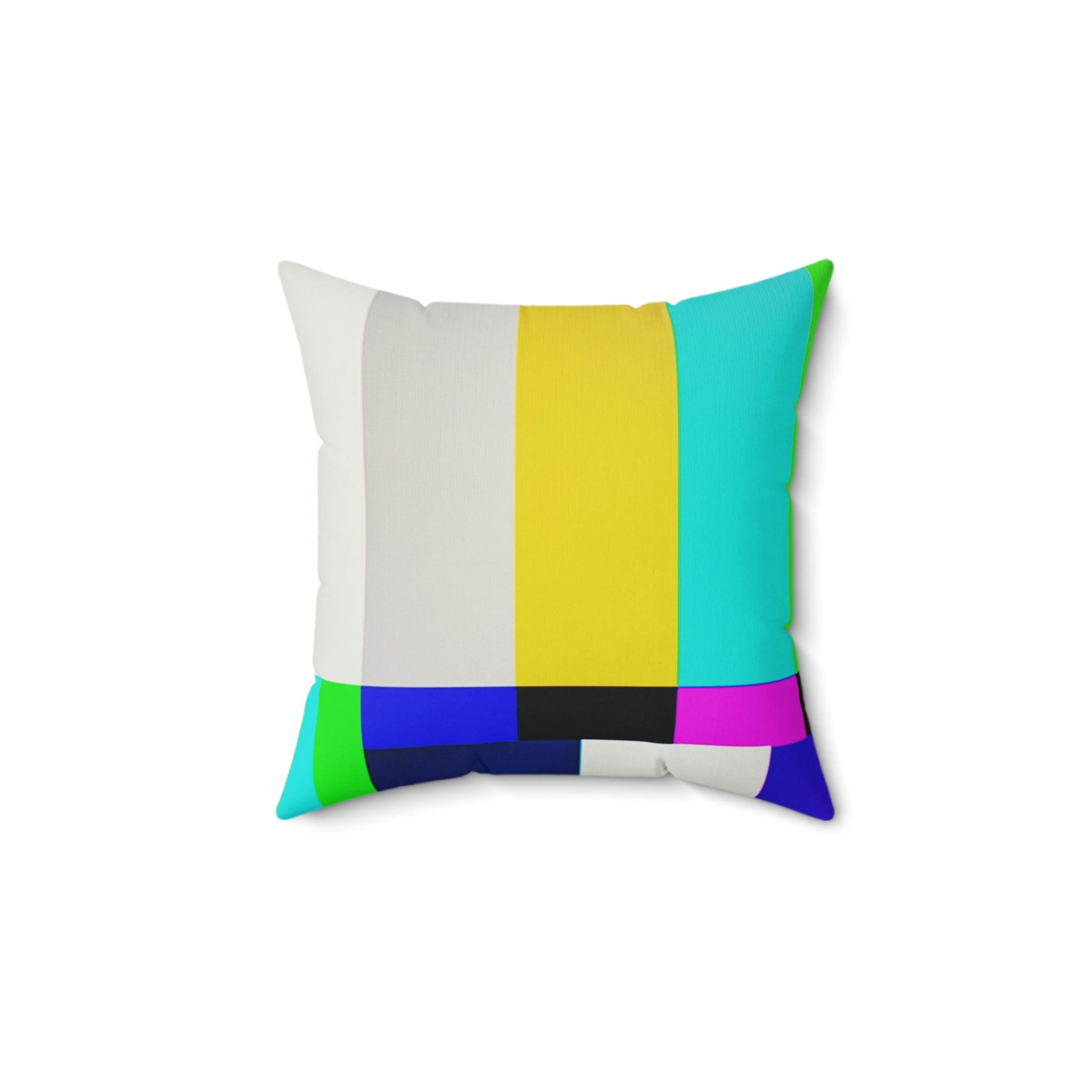 Retro Stand By TV Maintenance Square Pillow Home Decor Pink Sweetheart