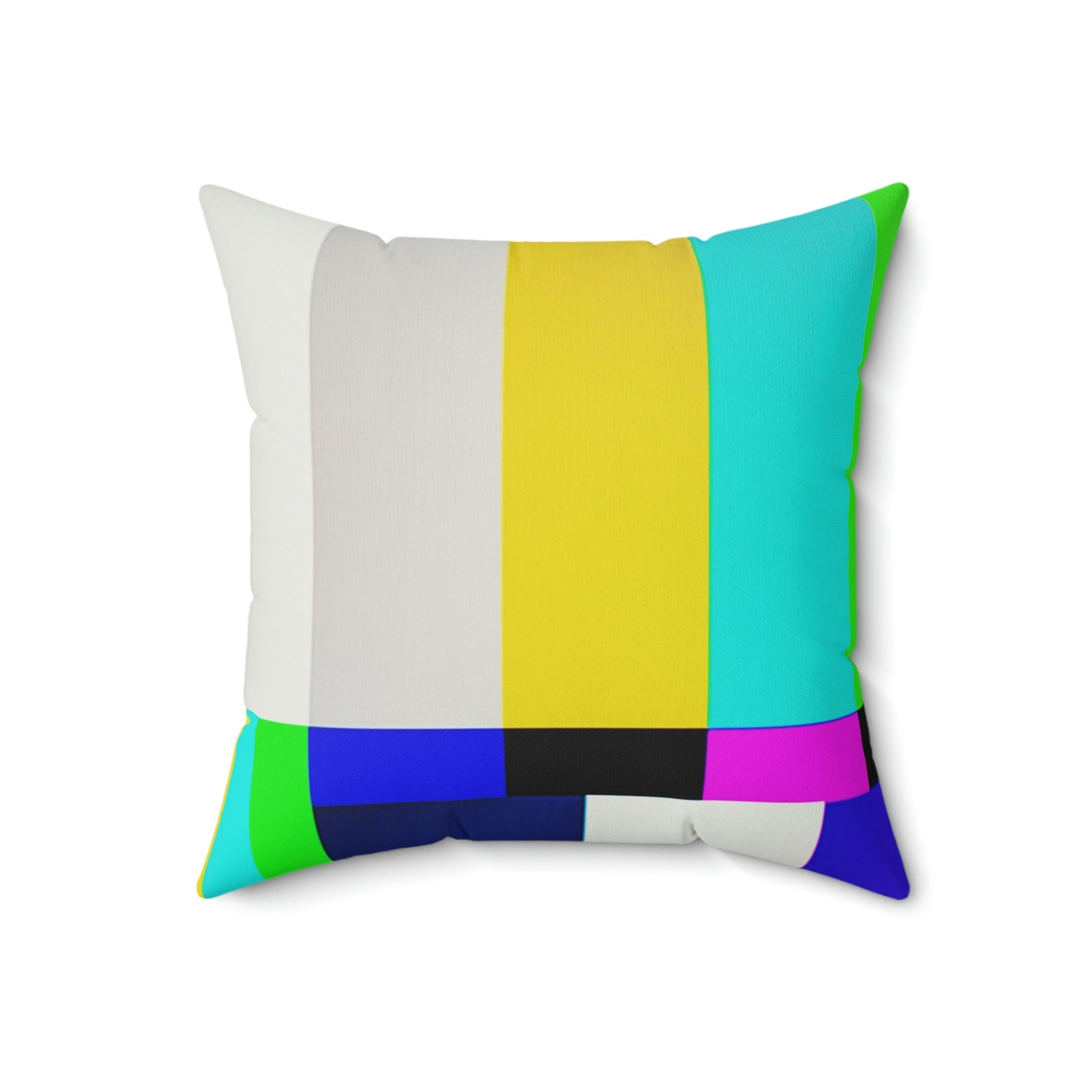 Retro Stand By TV Maintenance Square Pillow Home Decor Pink Sweetheart