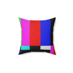 Retro Stand By TV Maintenance Square Pillow Home Decor Pink Sweetheart