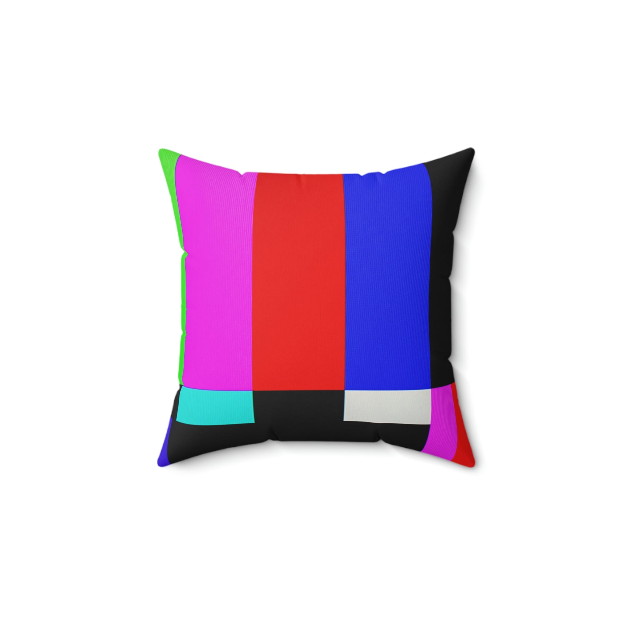 Retro Stand By TV Maintenance Square Pillow Home Decor Pink Sweetheart