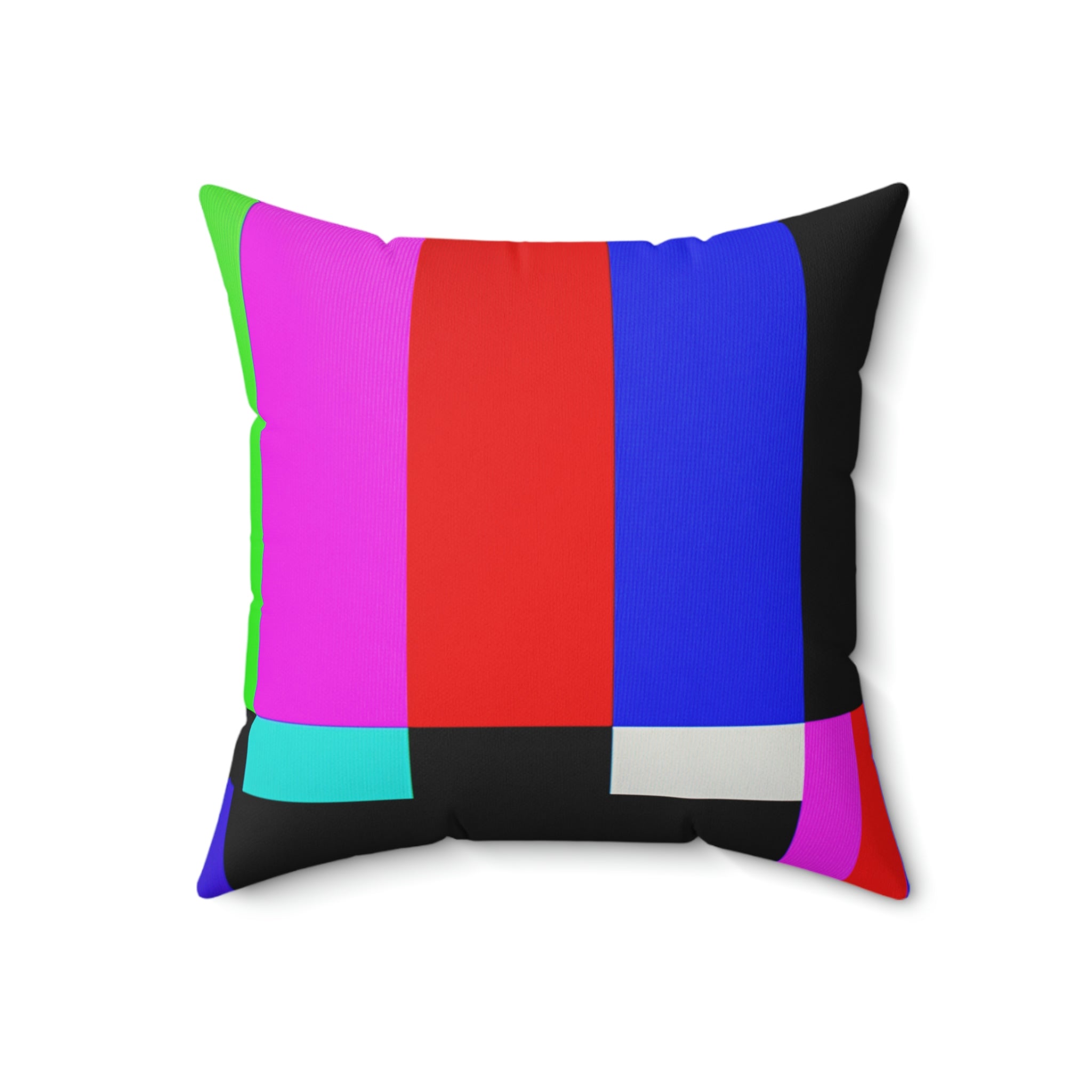 Retro Stand By TV Maintenance Square Pillow Home Decor Pink Sweetheart