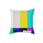 Retro Stand By TV Maintenance Square Pillow Home Decor Pink Sweetheart