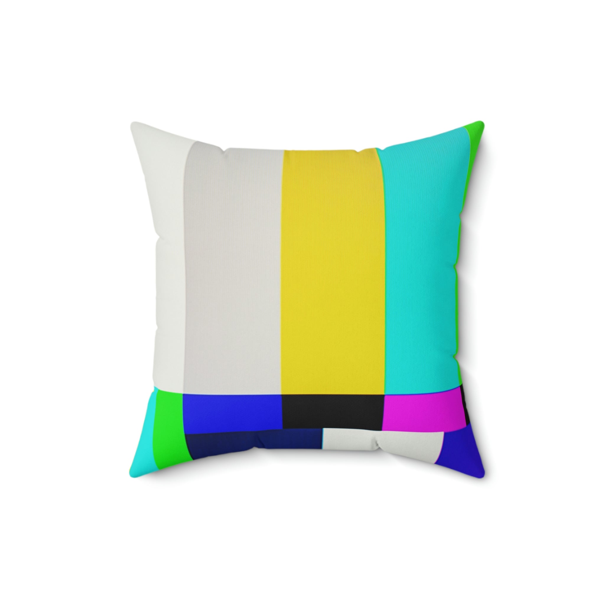 Retro Stand By TV Maintenance Square Pillow Home Decor Pink Sweetheart