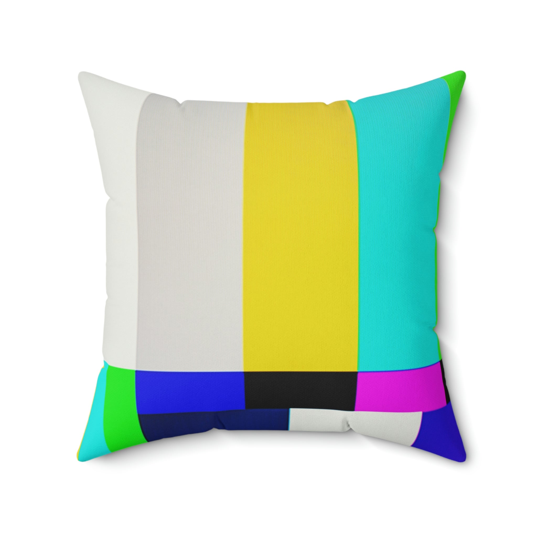 Retro Stand By TV Maintenance Square Pillow Home Decor Pink Sweetheart