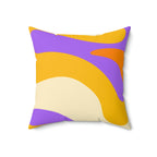 Retro Wave Square Pillow Home Decor Pink Sweetheart